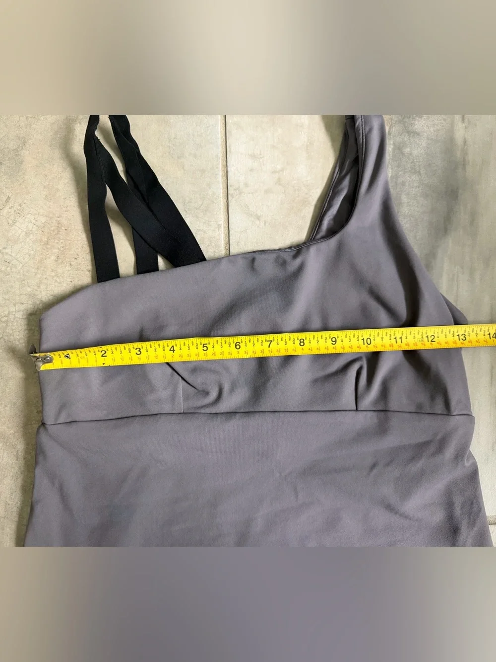 Alo Yoga Repose Asymmetrical One Shoulder Tank in purple dusk Size S